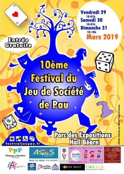Affiche du Festival du Jeu de Pau 2019