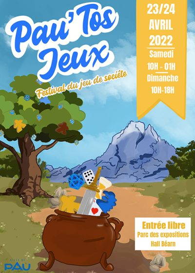 Affiche du Festival du Jeu de Pau 2022