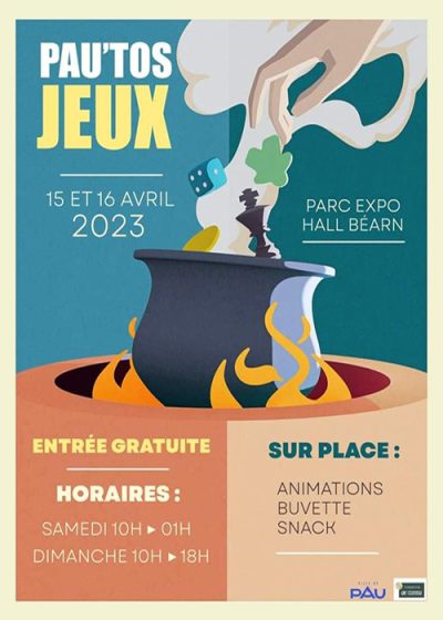Affiche du Festival du Jeu de Pau 2023